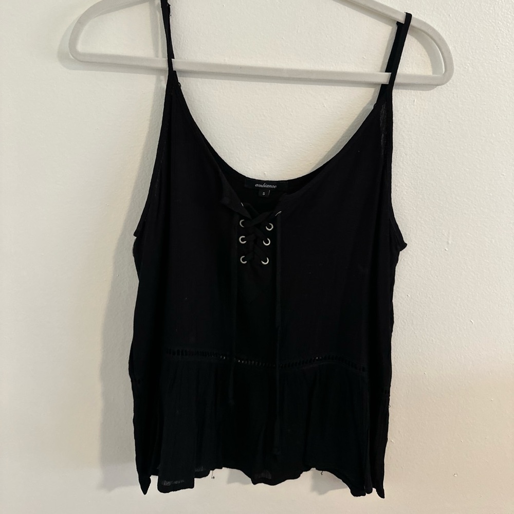 Black Tie Tank Top